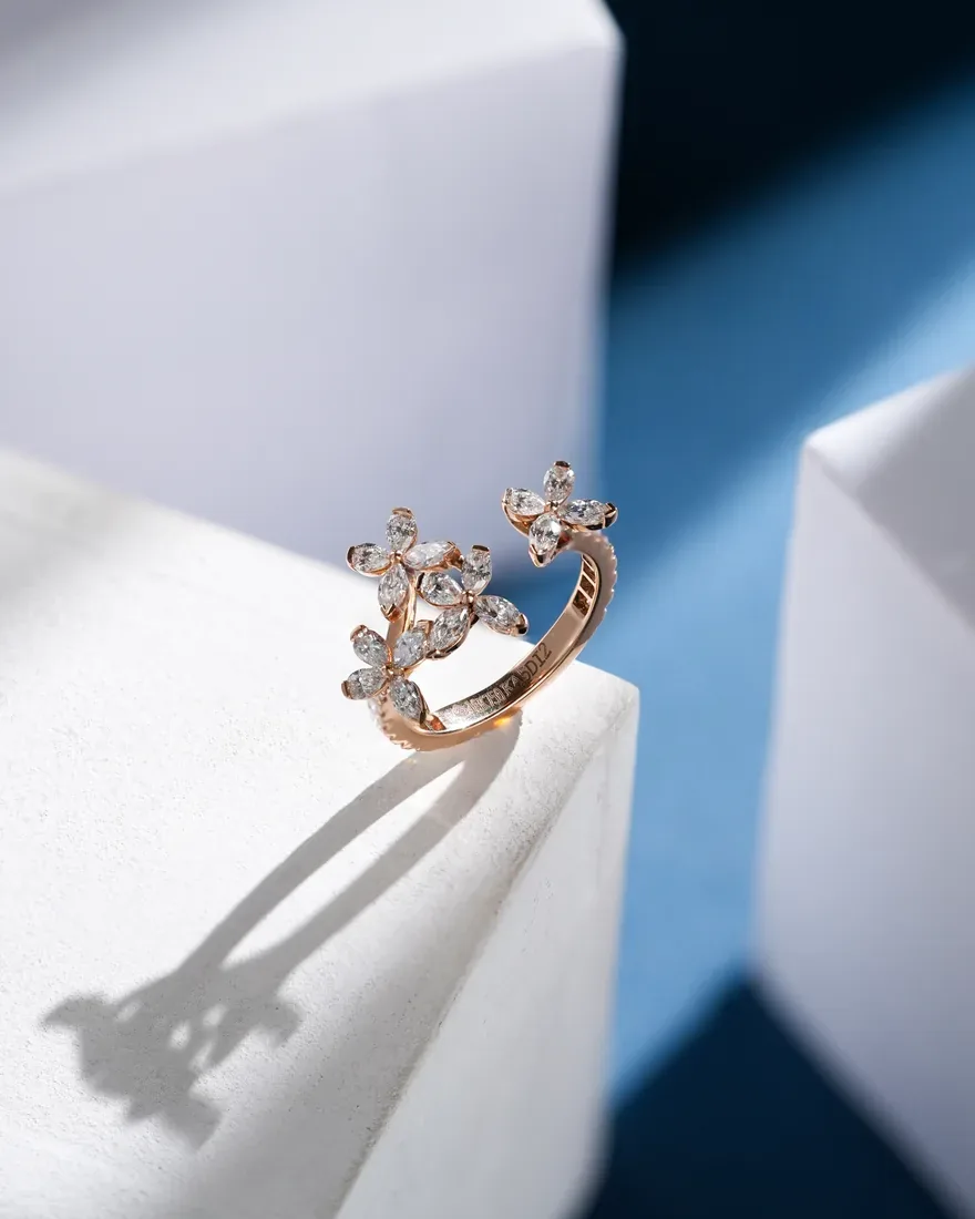 Bloom Marquise Trio Ring