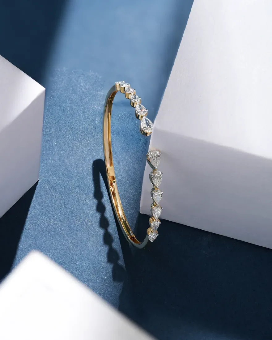 Eternity Pear Bangle