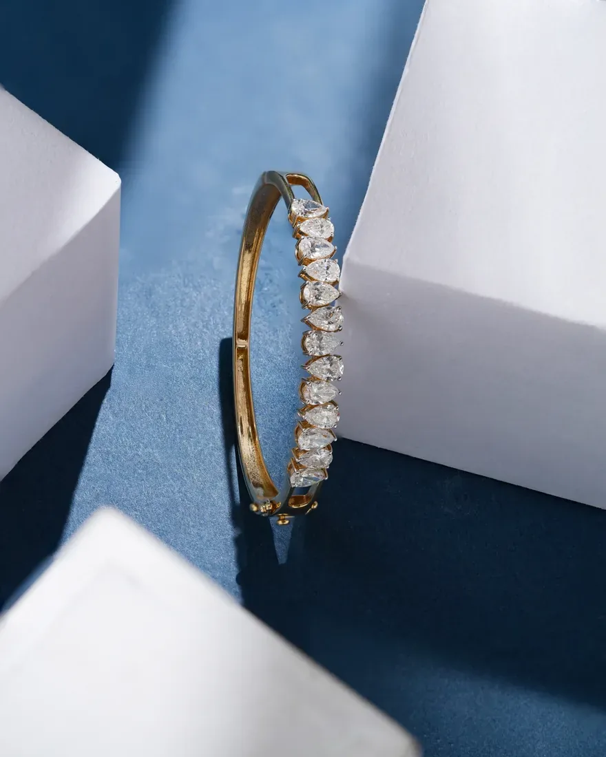 Eternity Pear Bangle