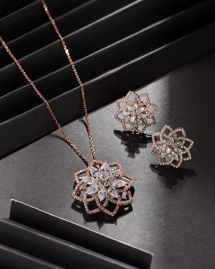 Solis Radiant Pendant & Studs