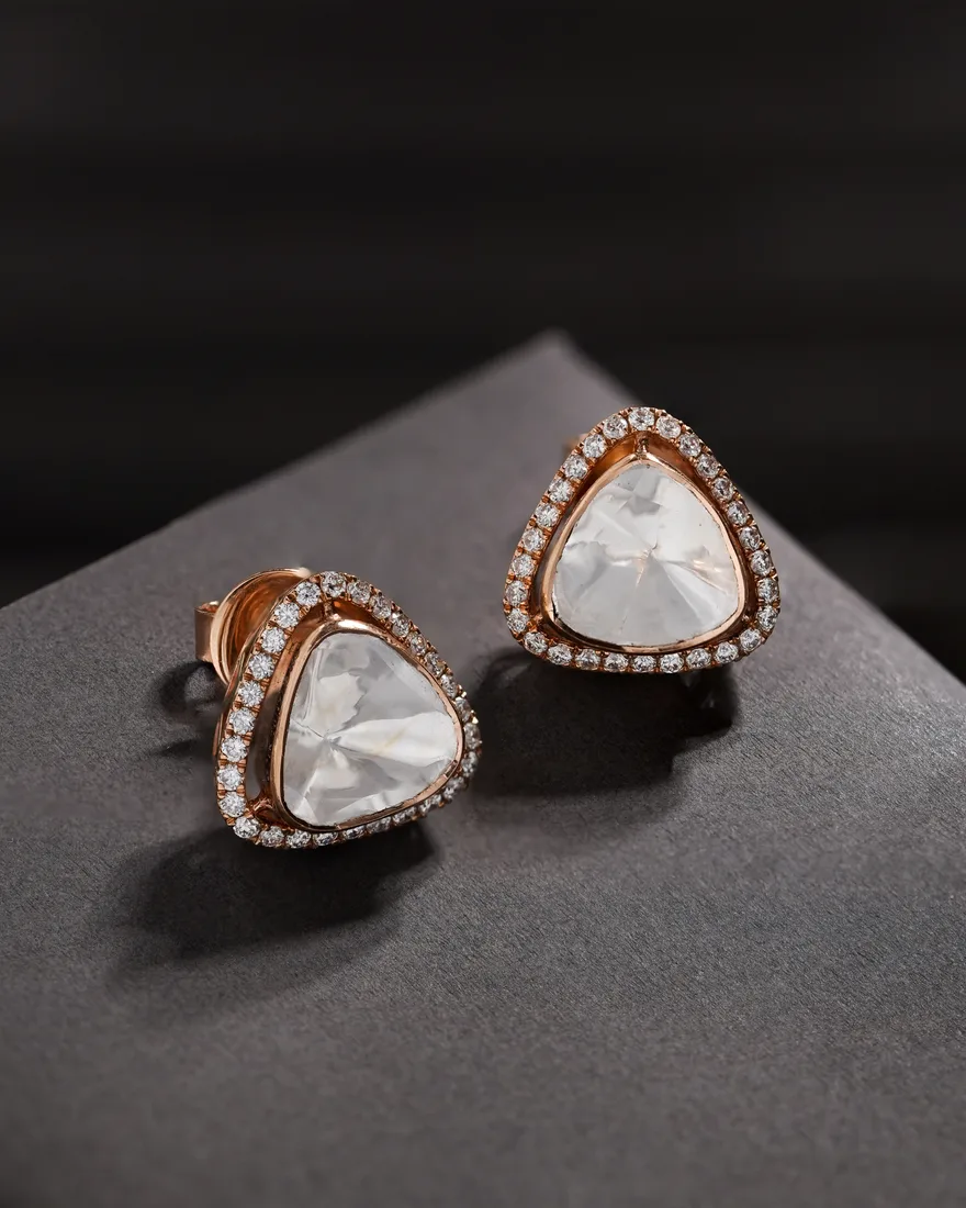 Polki Trillion Studs