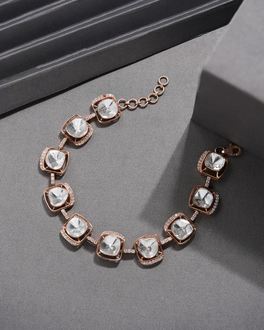 Polki Cushion Bracelet